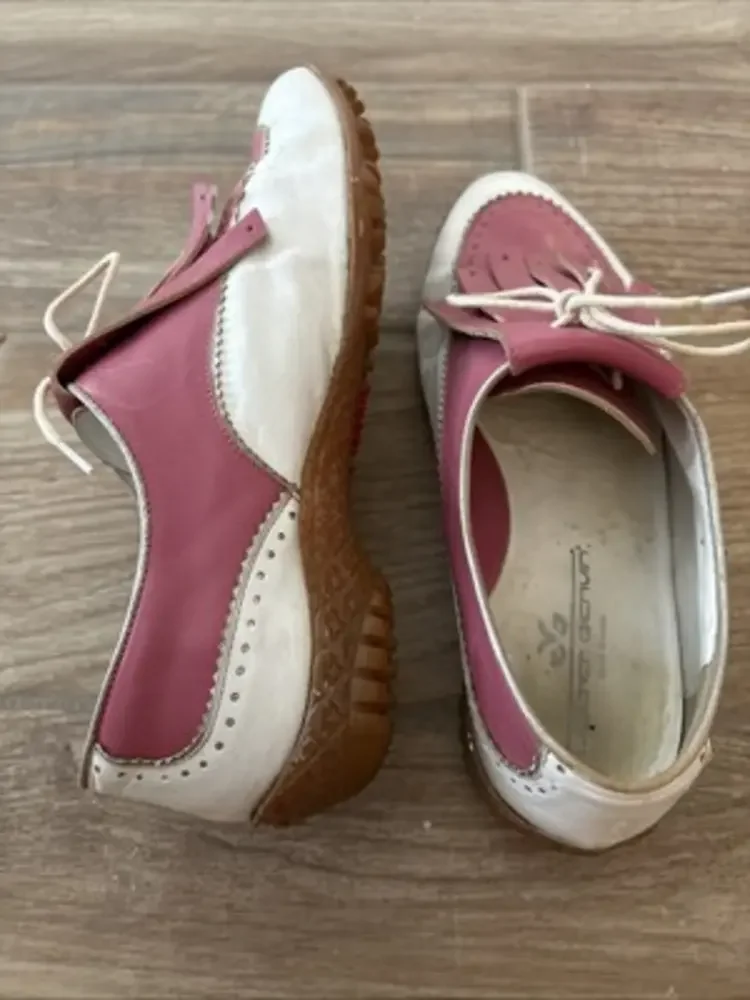 Walter Genuin woman's‎ golf shoes handmade in Italy Goldie style ladies shoe